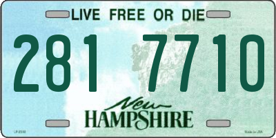 NH license plate 2817710