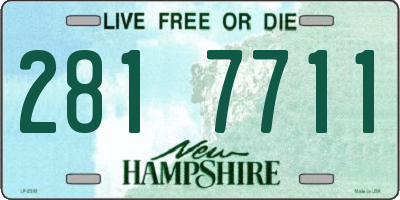 NH license plate 2817711