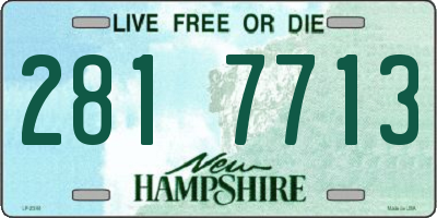 NH license plate 2817713