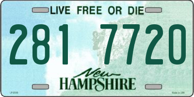 NH license plate 2817720