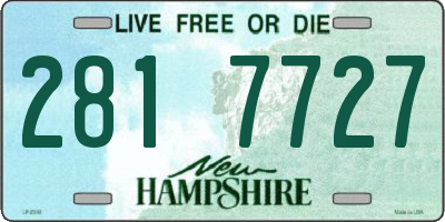 NH license plate 2817727