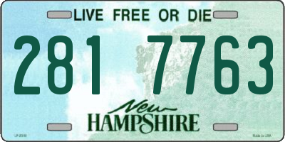 NH license plate 2817763