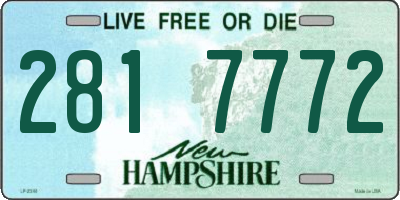NH license plate 2817772