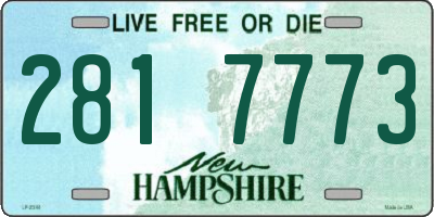 NH license plate 2817773