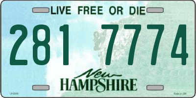 NH license plate 2817774