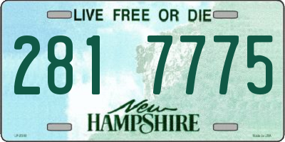 NH license plate 2817775