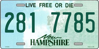 NH license plate 2817785