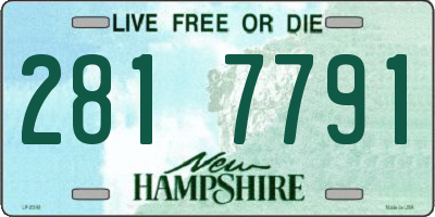 NH license plate 2817791