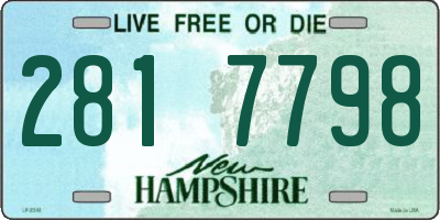 NH license plate 2817798