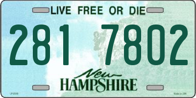 NH license plate 2817802