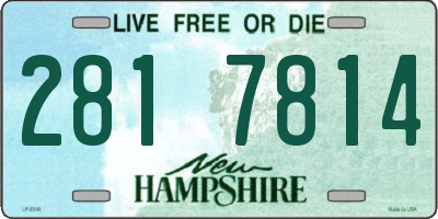 NH license plate 2817814