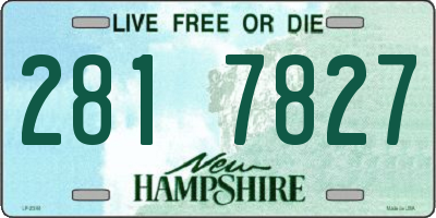 NH license plate 2817827