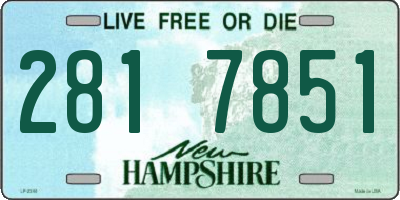 NH license plate 2817851