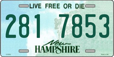 NH license plate 2817853