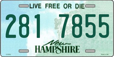 NH license plate 2817855
