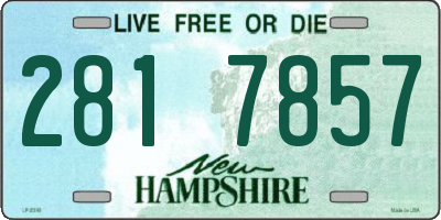 NH license plate 2817857