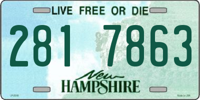 NH license plate 2817863
