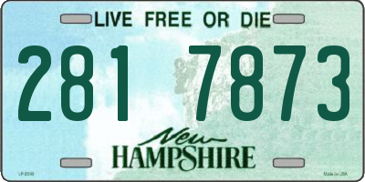 NH license plate 2817873