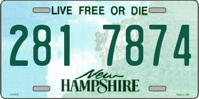 NH license plate 2817874
