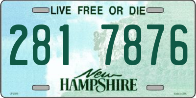 NH license plate 2817876