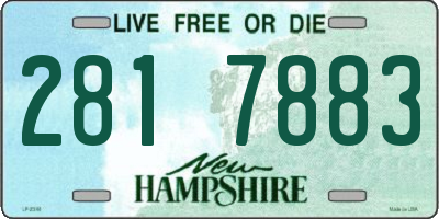 NH license plate 2817883