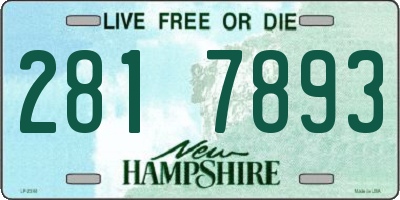 NH license plate 2817893