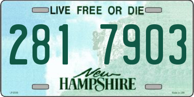 NH license plate 2817903