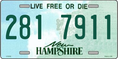 NH license plate 2817911