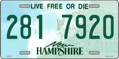 NH license plate 2817920