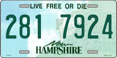 NH license plate 2817924