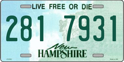 NH license plate 2817931