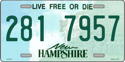 NH license plate 2817957