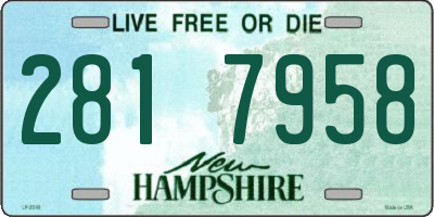 NH license plate 2817958