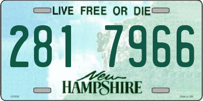 NH license plate 2817966