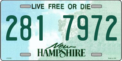 NH license plate 2817972