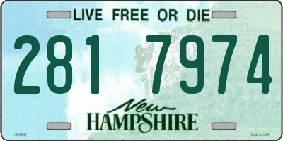 NH license plate 2817974