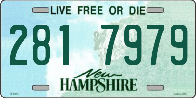 NH license plate 2817979