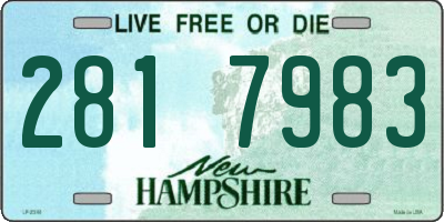 NH license plate 2817983