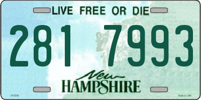 NH license plate 2817993