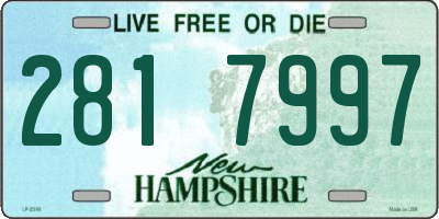 NH license plate 2817997