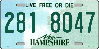 NH license plate 2818047