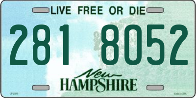 NH license plate 2818052