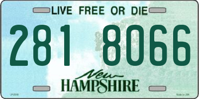 NH license plate 2818066