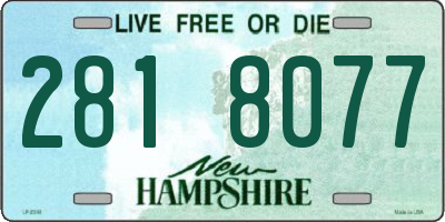 NH license plate 2818077