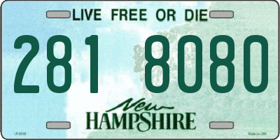 NH license plate 2818080