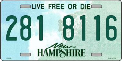 NH license plate 2818116