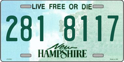 NH license plate 2818117