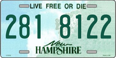 NH license plate 2818122