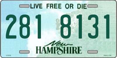 NH license plate 2818131