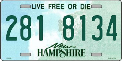 NH license plate 2818134